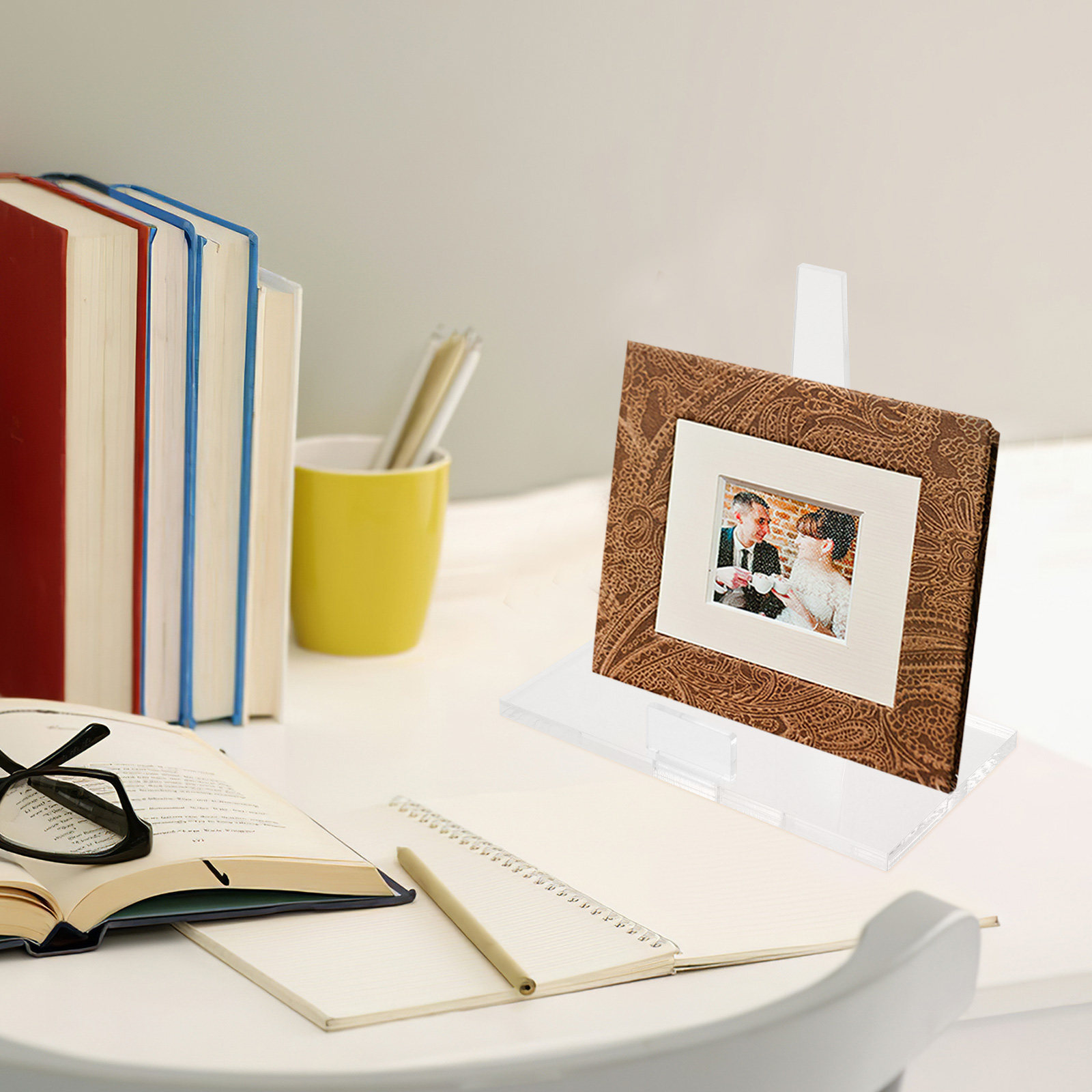 휴대용 소형 아크릴 액자 스탠드, 투명 디스플레이 이젤 - Clear Acrylic Book Stand Holder 리뷰 및 가격