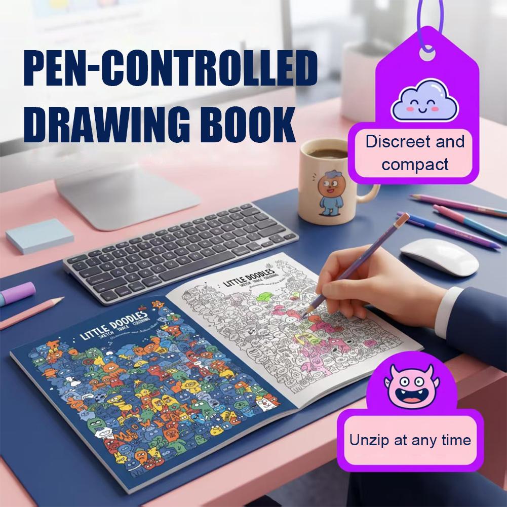스케치 트레이싱 컬러링북, 작은 그림 그리기 연습, 펜 - Adult Coloring Book Stress Relief 리뷰 및 가격