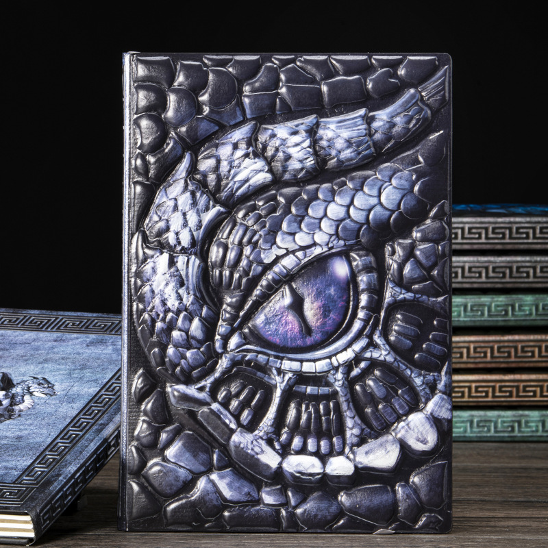 A5 사이즈의 3D 엠보싱 드래곤 아이 디자인 노트,  - Vintage Leather Journal Notebook 리뷰 및 가격